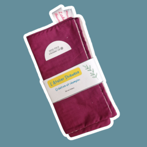 Essuie-tout lavable Fuschia Oeko Tex - Lot de 3