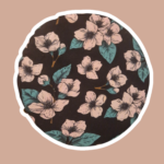 Charlotte alimentaire réversible fleurs