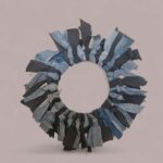 Couronne décorative upcyclée jean
