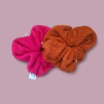 Lot 2 fleurs de douche en coton Oeko Tex